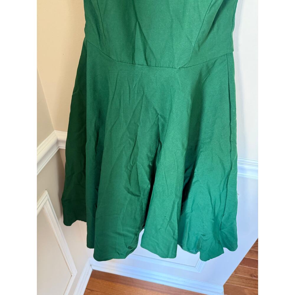 Elegant unique vintage Sweetheart Fit and Flare Swing Midi Dress Sz Small Summer - Picture 4 of 8